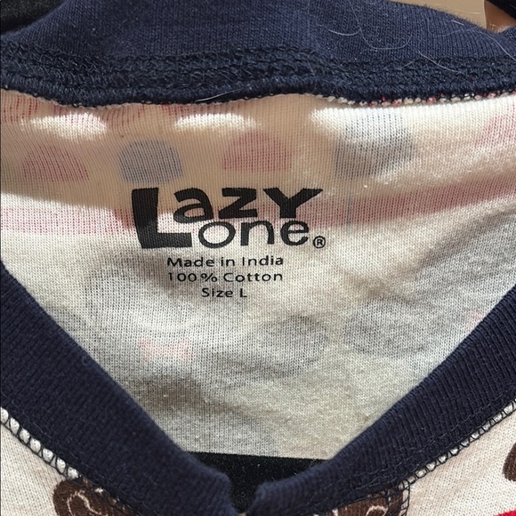 Lazy One Gingerbread Print Onesie Pajamas size large - Picture 5 of 5